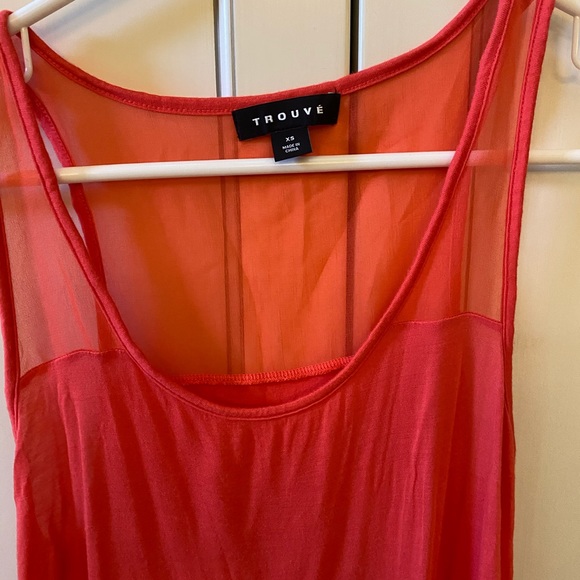 Trouve XS coral, cotton tank. - Picture 2 of 2